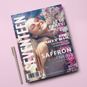 Fun Magazine Cover   Birthday Party Invitation