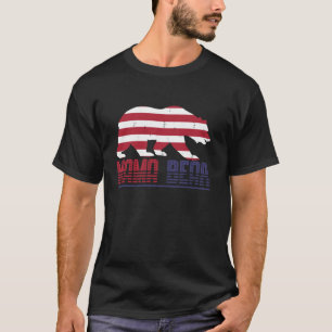 Fun Mama Bear 4th Of July Tee Family Matching Desi