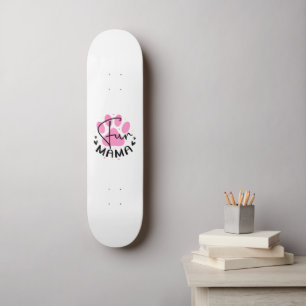 Fun Mama Cat Paw Print  Skateboard