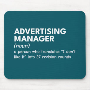 Fun Marketing Manager Definition Mouse Mat