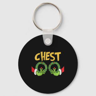 Fun Matching Chestnuts Couples Christmas Family Ho Key Ring