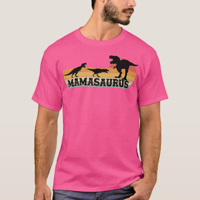 Fun Matching Family Mamasaurus T-Rex For Mum - Mot T-Shirt (Front)