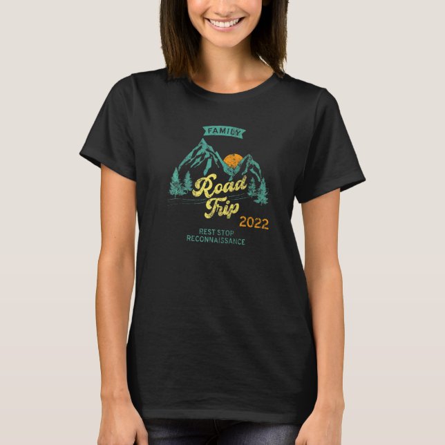 Fun Matching Family Road Trip 2022 Rest Stop Recon T-Shirt (Front)
