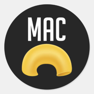 Fun Matching Macaroni and Cheese Halloween Costume Classic Round Sticker