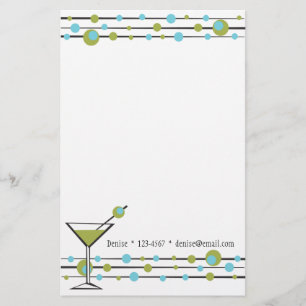 Fun Matini Lines Stationery