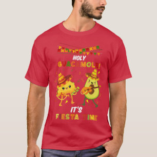 Fun Meican Evening Meico Saying Holy Guacamole T-Shirt