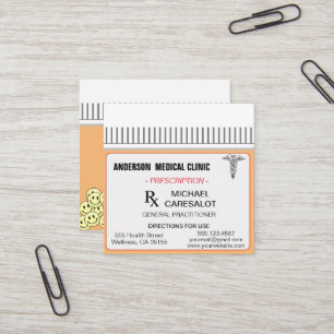 Fun Memorable Prescription Medical Business Card
