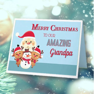 Fun! Merry Christmas Grandpa  Card
