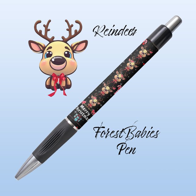 Fun Merry Christmas Reindeer Xmas Deer Black 🦌✨ (Creator Uploaded)