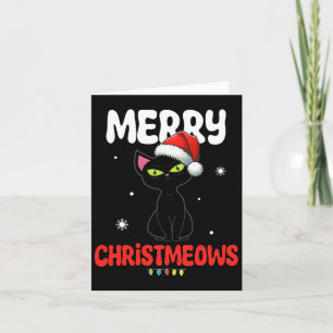 Fun Merry Christmeows Jolly Cat Christmas Kids Card