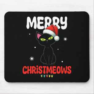 Fun Merry Christmeows Jolly Cat Christmas Kids Mouse Mat
