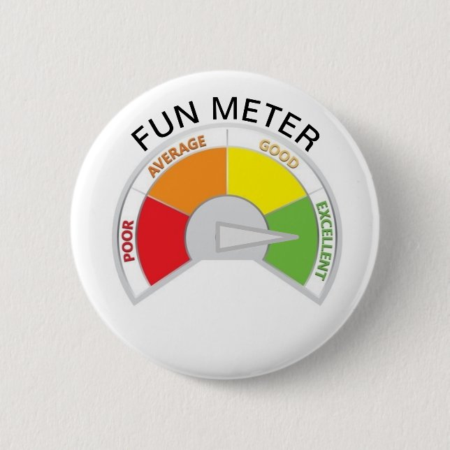 Fun Metre! 6 Cm Round Badge (Front)