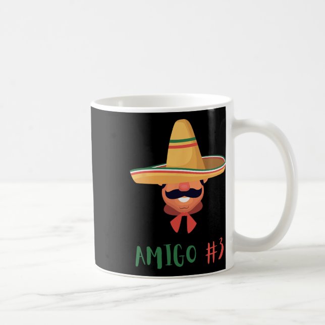 Fun Mexican Amigo #3 Group Matching Diy Halloween  Coffee Mug (Right)