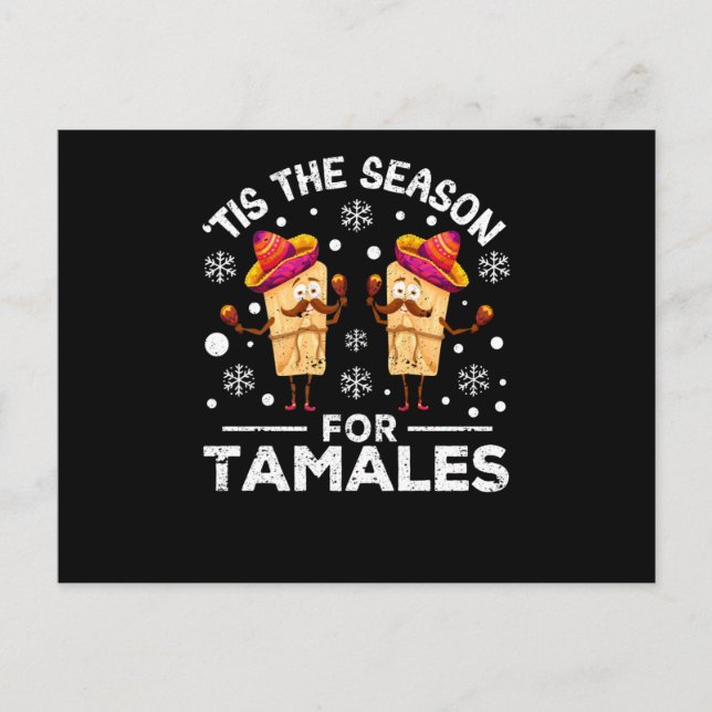Fun Mexican Christmas Dinner "It's the Postcard (Front)