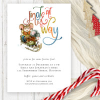 Fun Mice Jingle All the Way Christmas Invite