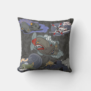 Fun Military Planes Cushion