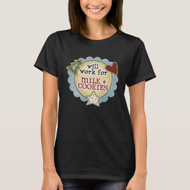 Fun Milk & Cookies Women's Maternity T-Shirt (Front)