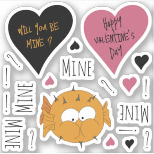 Fun Mine Mine Mine Mine Valentines Puffer Theme 