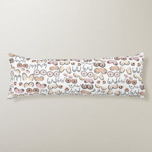 fun minimalist woman gift body cushion