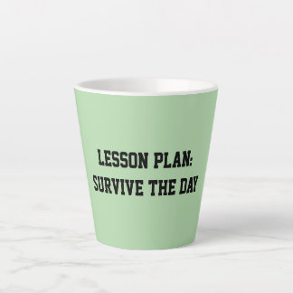 Fun Mint Green Sarcastic quote for teachers Small Latte Mug