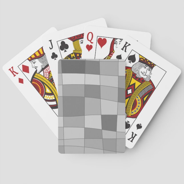 Fun Mirror Checks Playing Cards (Back)