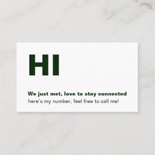 Fun Modern Call Me Social Networking Style Business Card