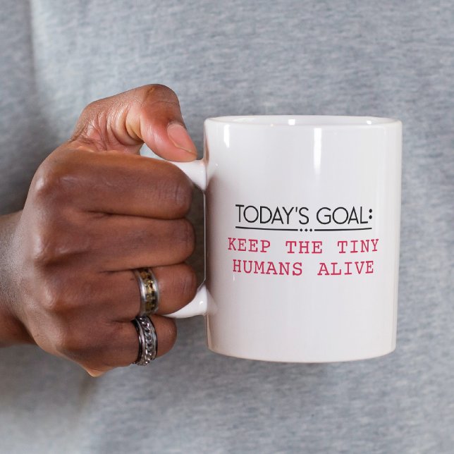 Fun Modern Chic Mum Mother Cool Saying Goals Quote Coffee Mug (Creator Uploaded)