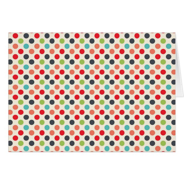Fun Modern Colourful Polka Dots Pattern Gifts (Front Horizontal)
