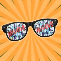 Fun Modern Comic Book WHAM Retro Sunglasses