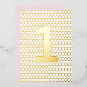Fun Modern Custom Gold Pressed Birthday