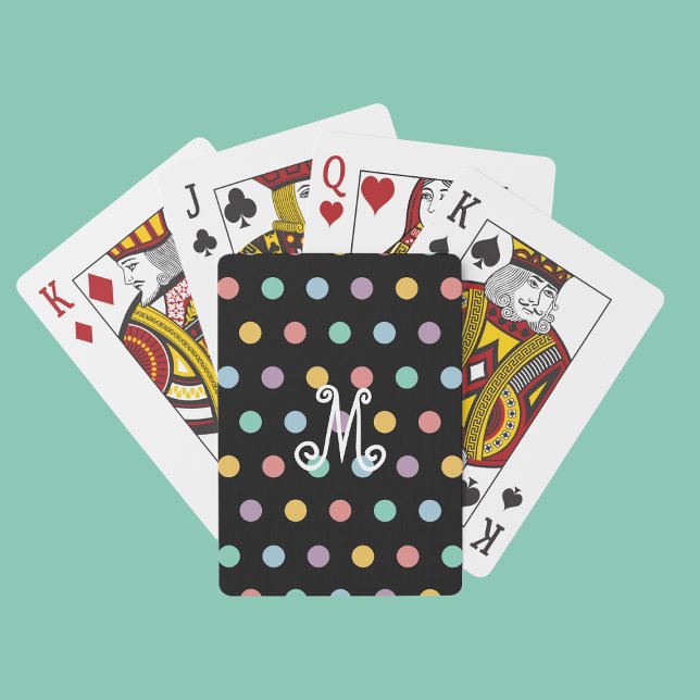 Fun Modern Monogram Playing Cards (Creator Uploaded)