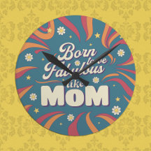 Fun Modern Retro Psychedelic Mum Quote Typography
