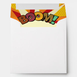 Fun Modern Speech Bubble Comic Book Envelope