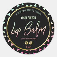 Fun Modern Triangle Lip Balm Labels