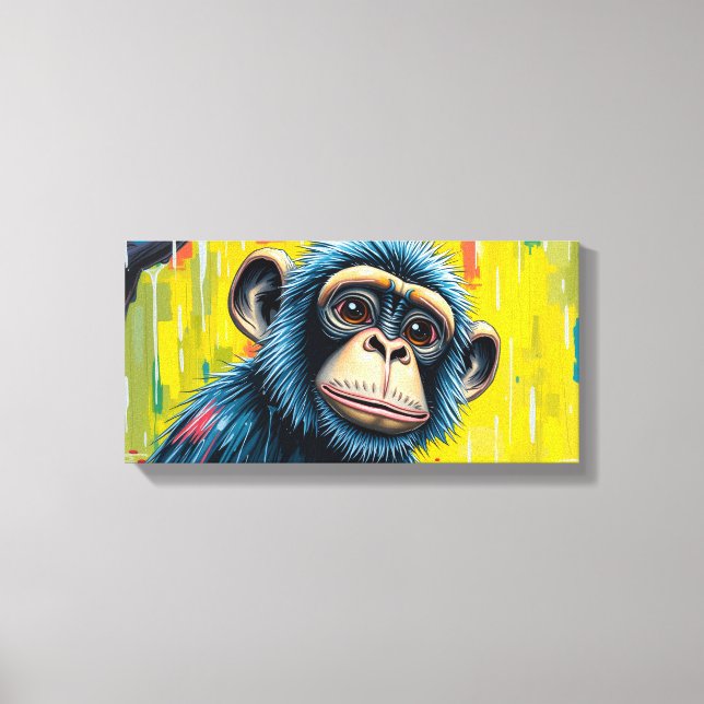 Fun Monkey Canvas Print (Front)