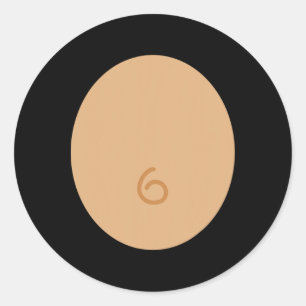 Fun Monkey Costume Suit Kids Adult Halloween  Classic Round Sticker