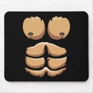 Fun Monkey Gorilla Chest Costume Halloween  Mouse Mat