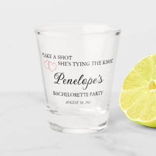 Fun Monogrammed Bachelorette  Shot Glass