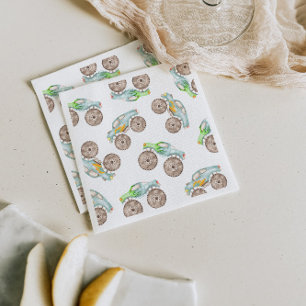Fun Monster Trucks Paper Cup Napkin