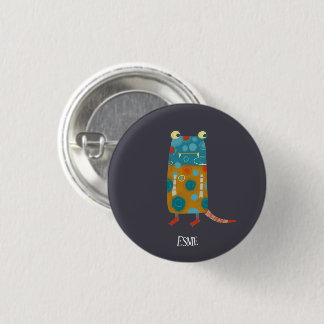 Fun Monsters Personalised 3 Cm Round Badge
