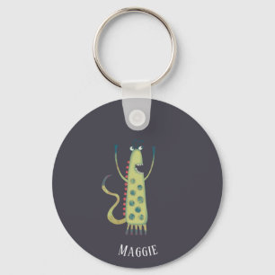 Fun Monsters Personalised Key Ring