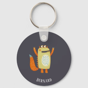 Fun Monsters Personalised Key Ring
