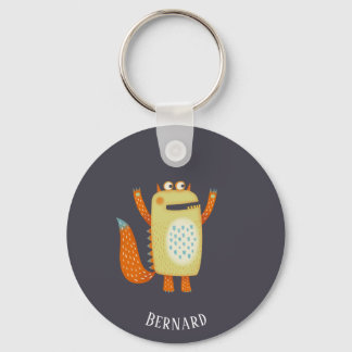 Fun Monsters Personalised Key Ring