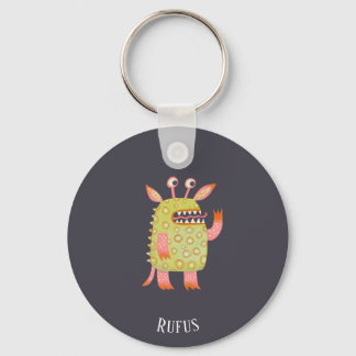 Fun Monsters Personalised Key Ring