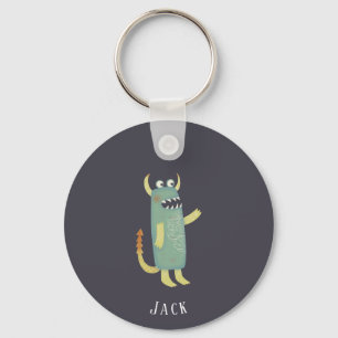 Fun Monsters Personalised Key Ring