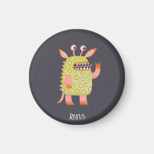 Fun Monsters Personalised Magnet