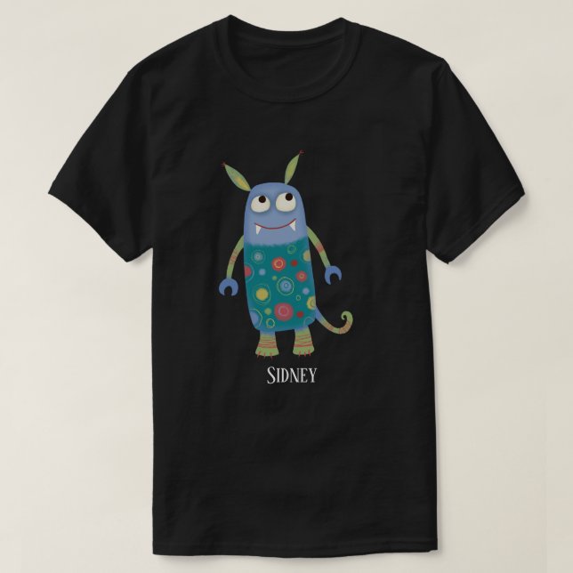 Fun Monsters Personalised T-Shirt (Design Front)