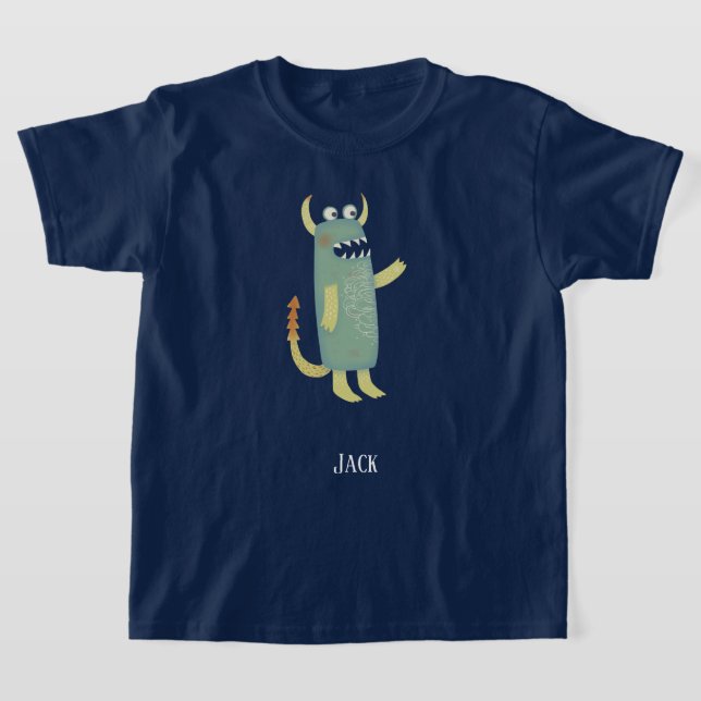 Fun Monsters Personalised T-Shirt (Laydown)