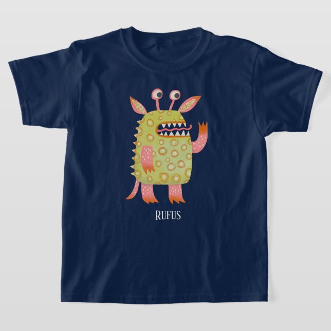 Fun Monsters Personalised T-Shirt (Laydown)