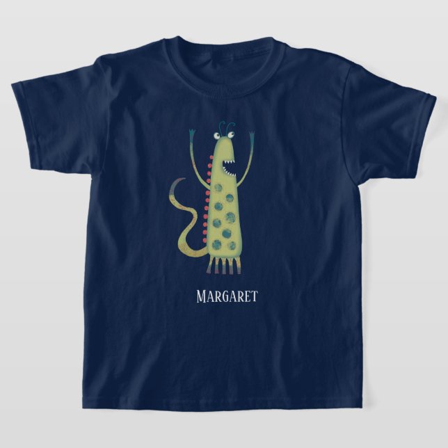 Fun Monsters Personalised T-Shirt (Laydown)